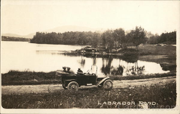 Touring Around Labrador Pond in Car Sumner Maine