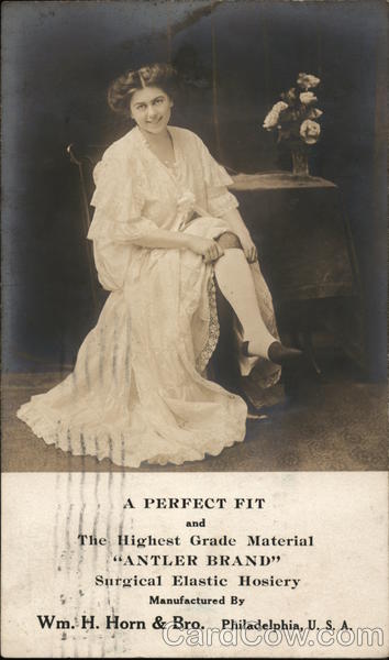 Antler Brand Surgical Elastic Hosiery Manufactured by Wm. H. Horn & Bro. Philadelphia Pennsylvania