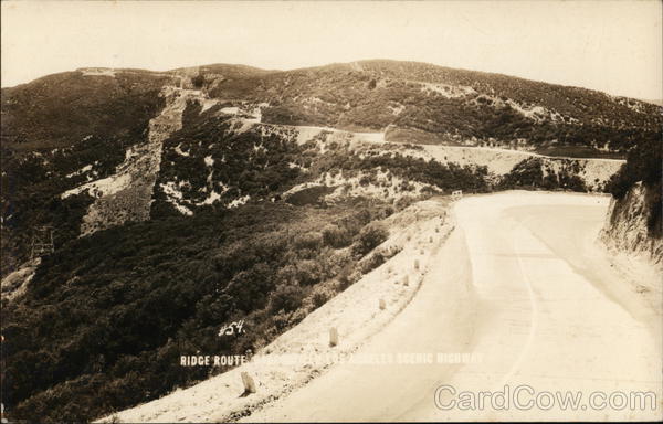 Ridge Route, Los Angeles Scenic Highway California