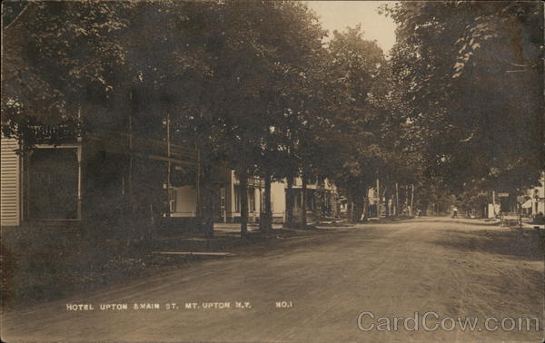 Hotel Upton and Main Street Mount Upton New York