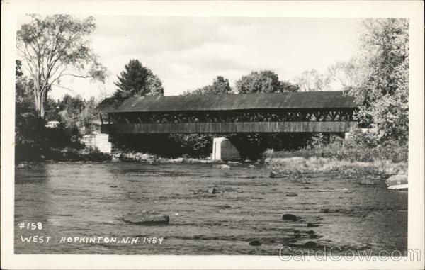 Covered Bridge West Hopkinton New Hampshire