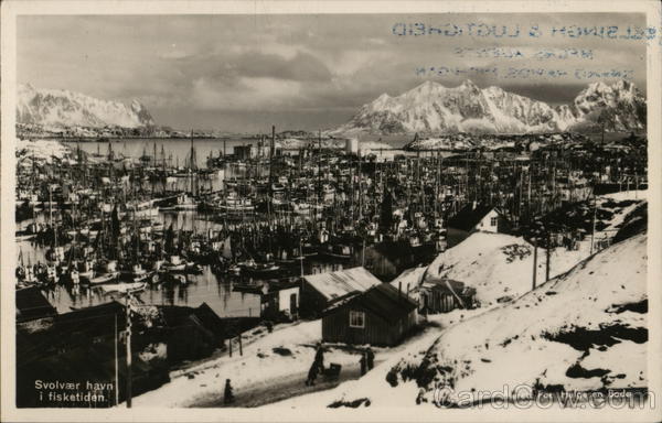 Svolvaer Havn i Fisketiden Svolvaer Haven Norway