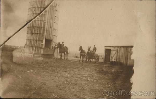 Chicken Coop and Grain Silo Kewanna Indiana