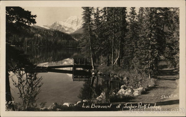Lac Beauvert of Jasper Park Lodge AB Canada Tom H. Johnston