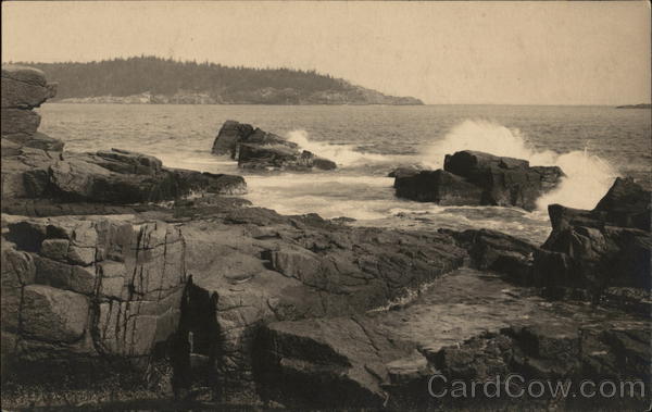 Great Head from Ocean Drive Bar Harbor Maine Chas. A. Townsend