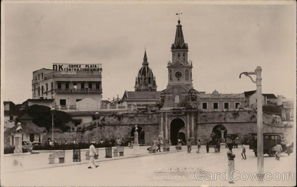 Public Clock Cartagena Colombia South America