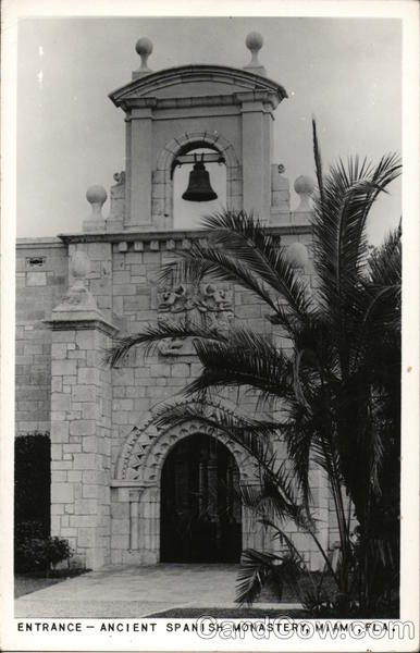 Entrance To Ancient Spanish Monastery Miami Florida