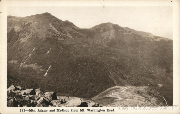 Mts. Adams and Madison from Mt. Washington Road White Mountains New Hampshire