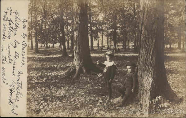 Children in Father's Woods Montpelier Indiana