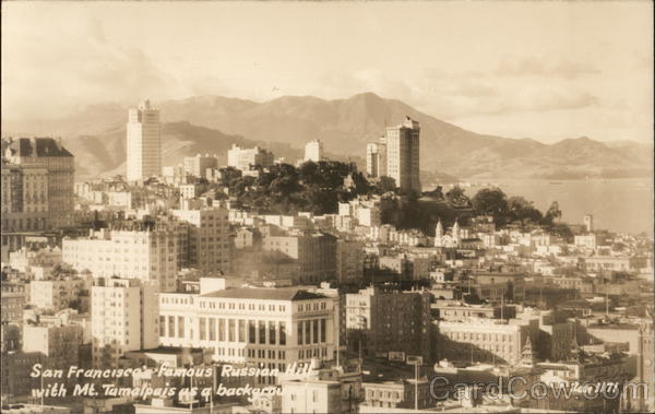 Russian Hill and Mt. Tamalpais San Francisco California