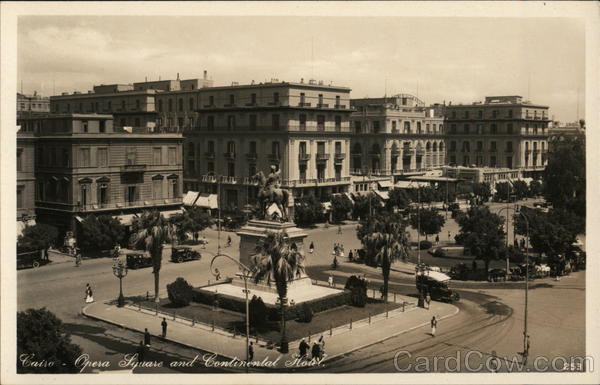 Opera Square and Continental Hotel Cairo Egypt Africa