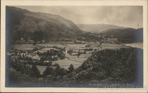 Grasmere From Above Allan Bank United Kingdom Cumbria