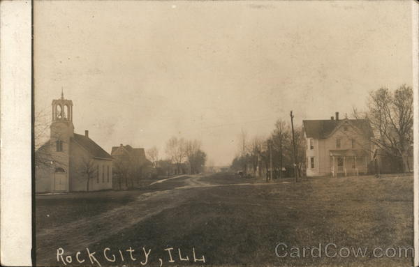 Street Scene Rock City Illinois