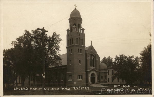 Sacred Heart Church and Rectory Rutland Illinois