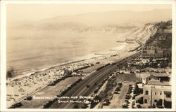 Roosevelt Highway and Beach Postcard
