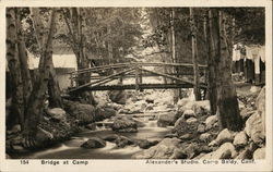 Bridge at Camp Baldy Mount Baldy, CA Postcard Postcard Postcard