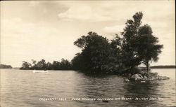 Crescent Isle Near Weaver's Cottages and Resort Postcard