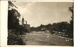 Scene Below Woolen Mills Postcard