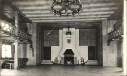 Saal (Auditorium) in Waelderhaus, The Girl Scout House Postcard