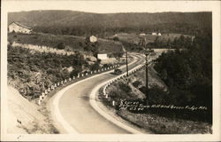 "S" Curve Between Town Hill and Green Ridge Mountains, U. S. 40 Little Orleans, MD Postcard Postcard Postcard