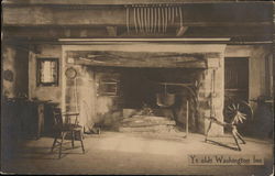 The Fireplace at Ye Olde Washington Inn (Timothy Ball House) Postcard