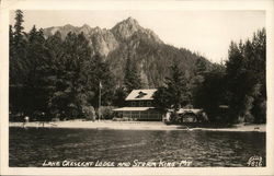 Lake Crescent Lodge and Mount Storm King Port Angeles, WA Postcard Postcard Postcard