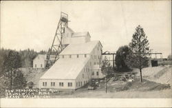 New Headframe and Mill, Brunswick Mine Postcard