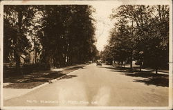 Residential Street Postcard