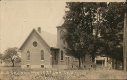 M. E. Church Huntertown, IN Postcard Postcard Postcard