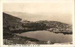 Lakes of the Clouds and A. M. C. Hut Mount Washington, NH Postcard Postcard Postcard