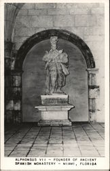 Alphonsus VII--Founder of Ancient Spanish Monastery Postcard