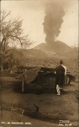 View of El Parícutin and Michoacán Postcard