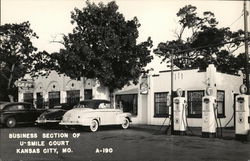 Business Section of U-Smile Court Postcard