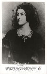 Lola Montez, Command Portrait Postcard