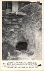 Tunnel In The Ruins Of A Dance Hall Postcard