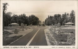 Entrance to Algonquin Provincial Park Postcard