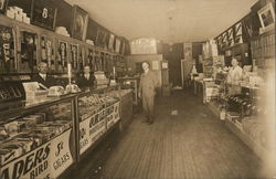 Men in Cigar Store Postcard