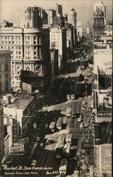 Aerial View of Market Street Postcard