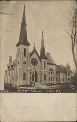 Lutheran Church Polo, IL Postcard Postcard Postcard