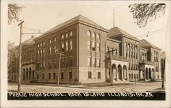 Public High School Rock Island, IL Postcard Postcard Postcard