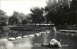 Stepping Stones, Apple River Canyon State Park Postcard