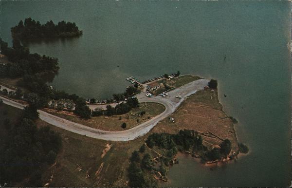 Aerial View of Concession Stand and Boat Dock, Little Grassy Lake Carbondale Illinois