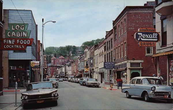 Looking South on Main Street Galena Illinois Joe E. Clark
