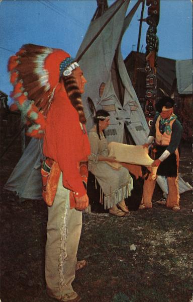 Hiawatha, Nokomis and Chief White Wolf Native Americana