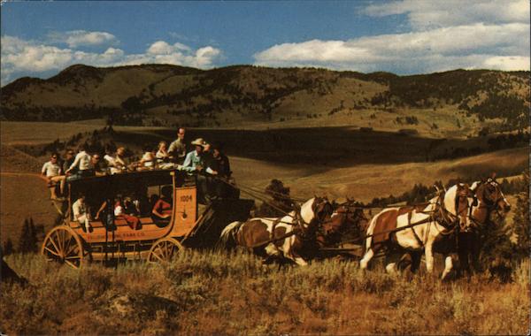 Stagecoach Yellowstone National Park Wyoming
