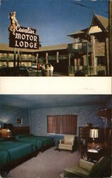 Cavalier Motor Lodge Postcard