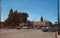 Town Square Red Oak, IA Postcard Postcard Postcard