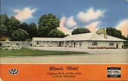 Illinois Motel Corinth, MS Postcard Postcard Postcard