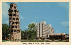 Leaning Tower Y.M.C.A. Niles, IL Postcard Postcard Postcard