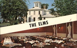 The Elms Motel & Dining Room Postcard